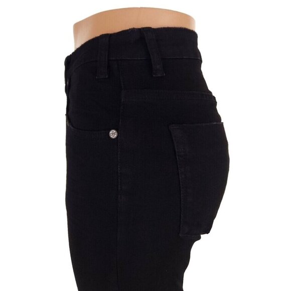 One Teaspoon High Waist FreeBird Skinny Jeans 29R Black Punk Distressed Nwt - Picture 6 of 16